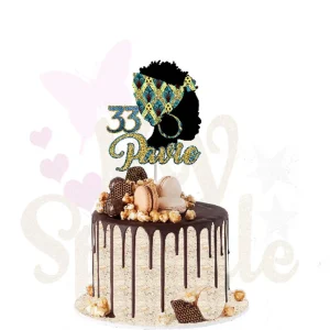 Cake topper Africa style