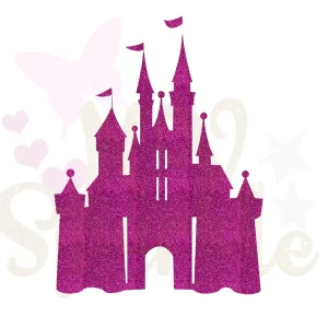 Motif appliqué thermocollant chateau princesse