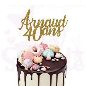 Cake Topper Personnalisé Anniversaire