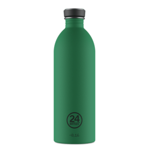 Gourdes inox « Urban » 1 litre – EMERALD – 24 Bottles