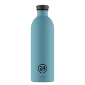 Gourdes inox « Urban » 1 litre – POWDER BLUE – 24 Bottles