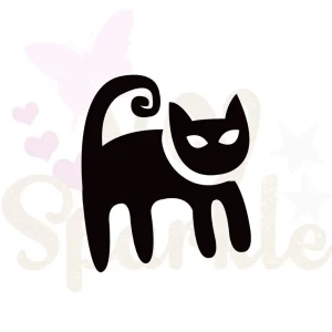 Motif appliqué thermocollant chat halloween