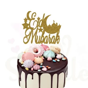 Cake Topper Musulman Eid Mubarak Aid Mabrouk