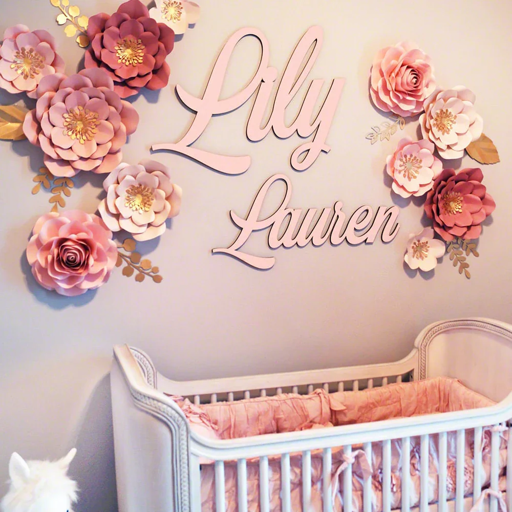Panneau mural personnalisé bois pour chambre bébé - Décoration nom enfant sur mesure – Image 2