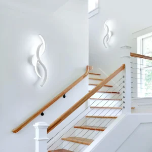 Applique murale LED blanche moderne 6500K pour salle de bain et couloir - Éclairage intérieur design