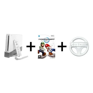 Console Nintendo Wii + Mario Kart et Volant