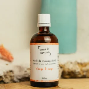 Huile de massage bio neutre