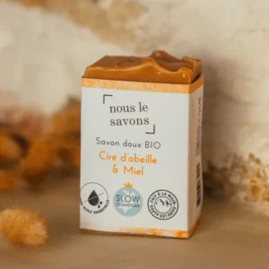 Savon bio doux – Cire d'abeille & Miel