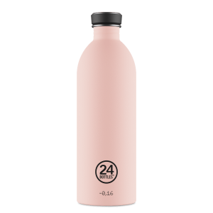 Gourdes inox « Urban » 1 litre – DUSTY PINK – 24 Bottles