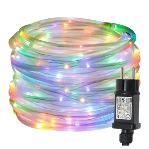 Guirlande lumineuse LED étanche avec minuterie 8 modes pour intérieur et extérieur