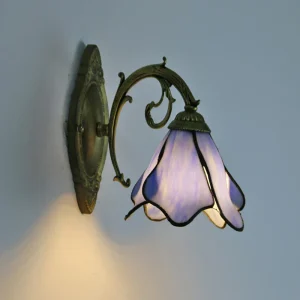 Applique murale vintage en verre style méditerranéen pour chambre salon décoration intérieure