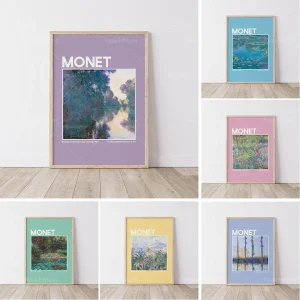 Impression sur toile Monet qualité muséale – déco murale élégante.