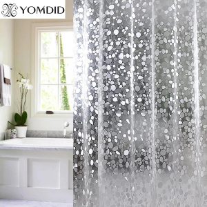 Rideau de douche transparent PVC 3D anti-moisissure pour salle de bain moderne - Ombre Interieur