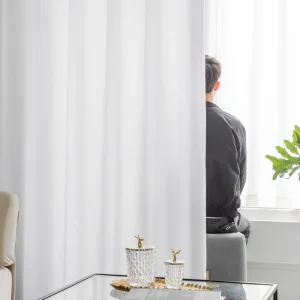 Rideaux Transparents Blancs de Luxe pour Décoration Intérieure - Ombre Intérieur