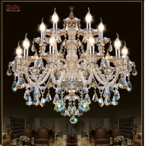 Lustre en cristal moderne pour salon, suspension lumineuse avec abat-jour Tiffany