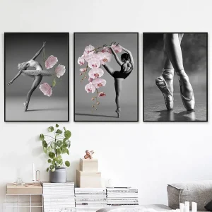 Toile Imprimée Danseuse en Canvas de Qualité – Décor mural élégant