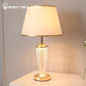 Lampe de chevet en verre design moderne pour salon et chambre - Éclairage élégant