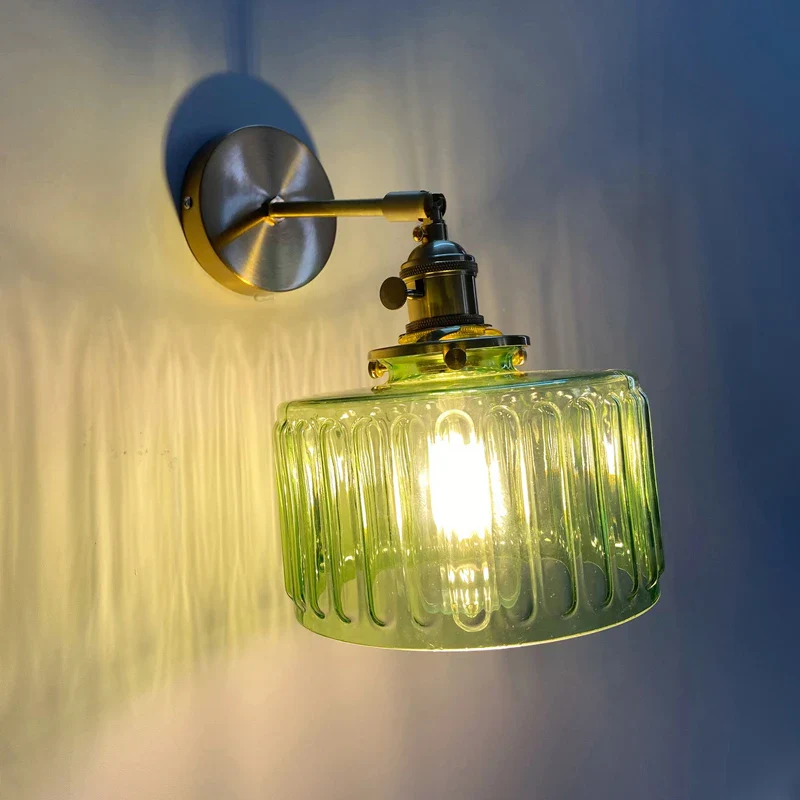 Applique murale LED rotative en laiton design nordique moderne pour couloir ou chambre – Image 5
