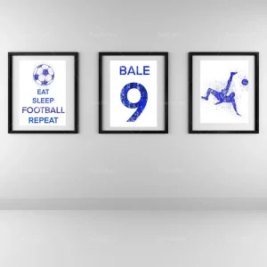 Toile imprimée Football en canvas résistant pour décoration murale chambre