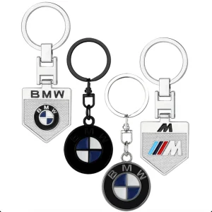 Porte-clés BMW avec emblème en métal