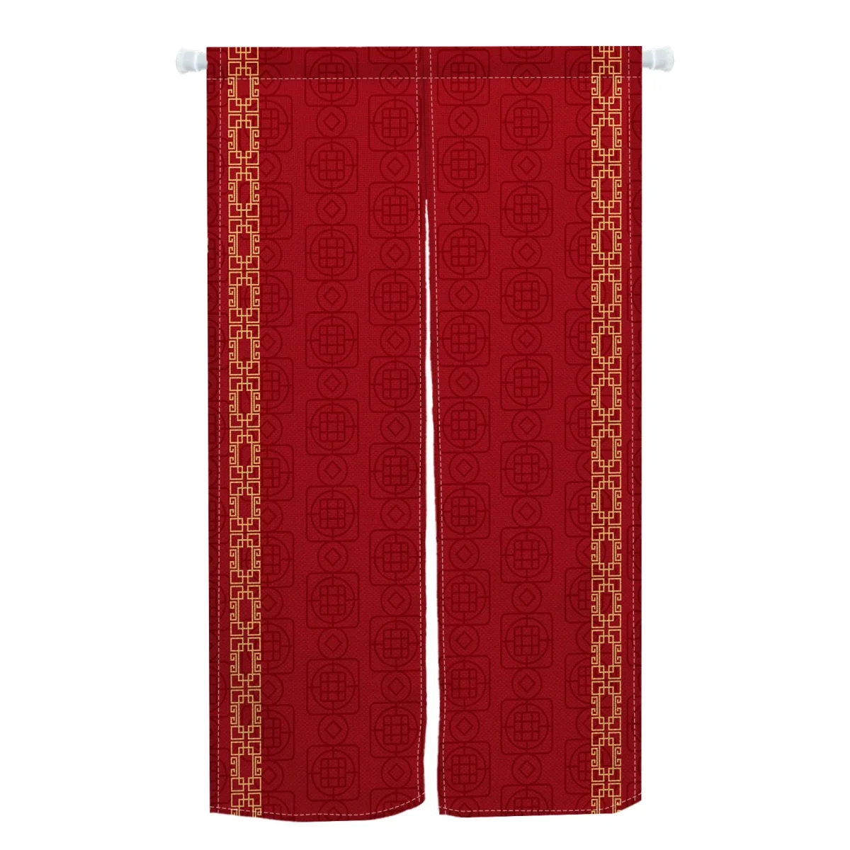 Rideau rouge pour porte d'entrée exterieur – Image 4