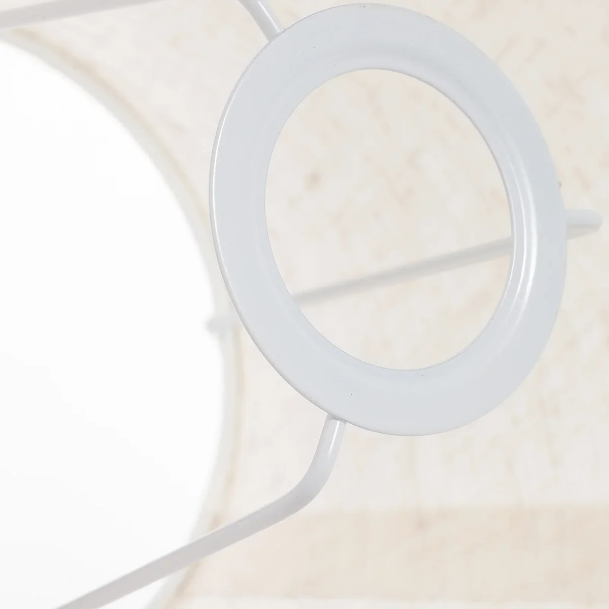 Abat-jour tissu E27 moderne pour lampe de chevet et bureau - Blanc ou Rouge – Image 5