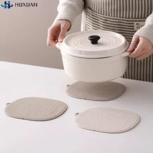 Dessous de plat en silicone pliable résistant à la chaleur 230°C pour table et casseroles