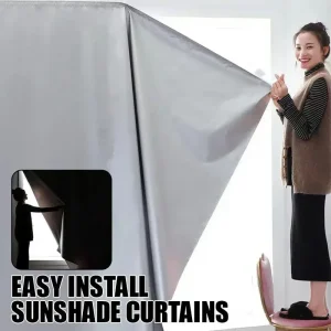 Rideau occultant auto-adhésif pour fenêtre - Isolation thermique et pare-soleil 99%