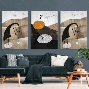 Toile Abstraite Paysage en Canvas Haute Qualité pour Décoration Intérieure