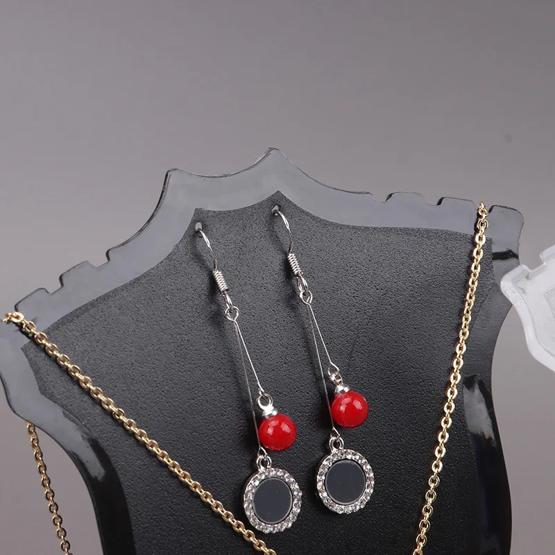 Mini présentoir de colliers en acrylique, mannequin porte-bijoux pour vitrine et rangement – Image 5