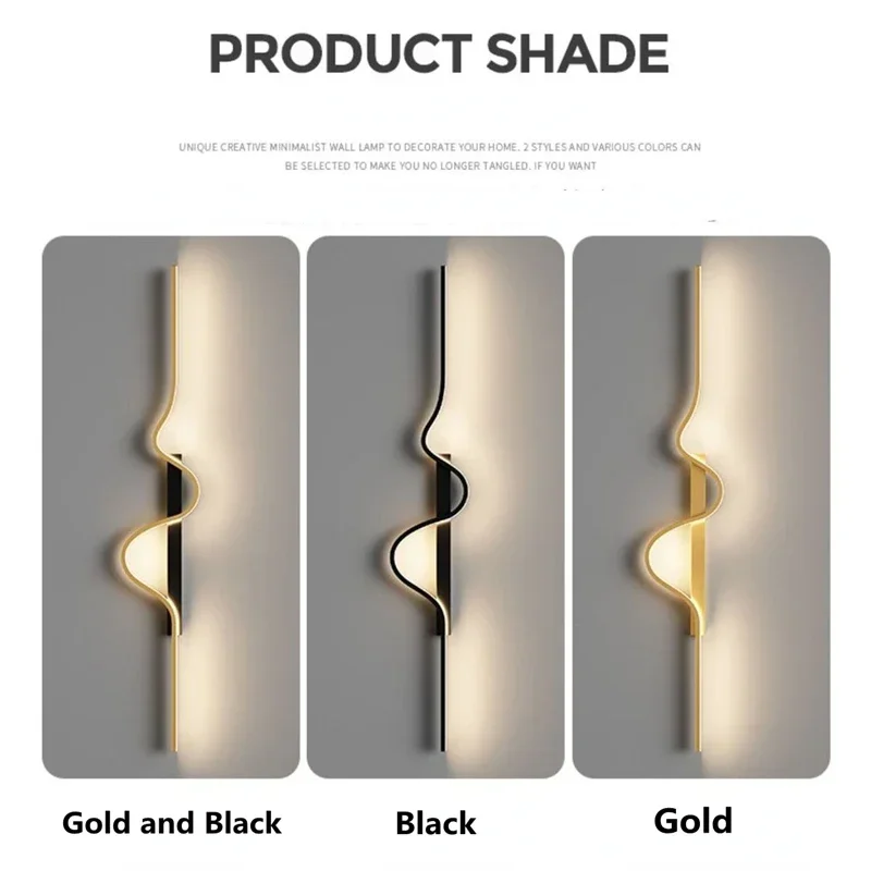 Applique murale LED moderne pour salon, chambre ou bureau - Éclairage décoratif design – Image 6