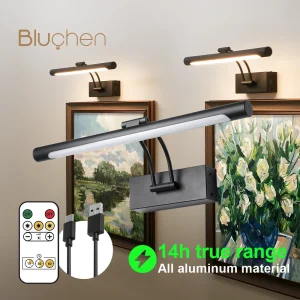 Applique murale LED rechargeable sans fil avec télécommande, 40cm, moderne, pour salon
