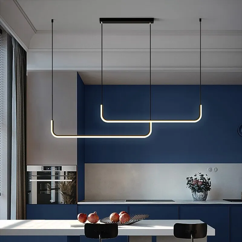 Lustre suspendu LED moderne style nordique pour chambre et salon - Éclairage design – Image 6
