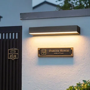 Applique murale extérieure étanche IP65 LED 12W-30W pour jardin, salon et escalier - Éclairage moderne