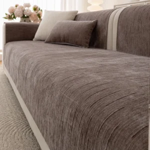 Housse de canapé 100% polyester antidérapante tricotée confortable