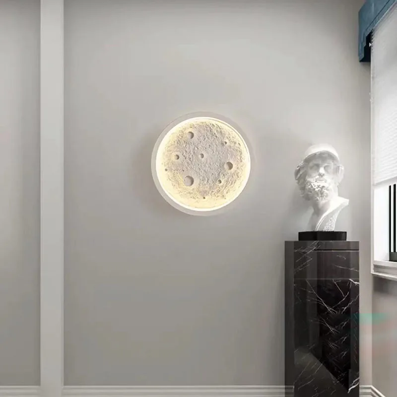 Applique murale moderne météorite pour salon escalier éclairage design plâtre renforcé – Image 3