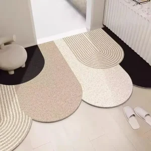 Paillasson de bienvenue antidérapant PVC pour entrée - Tapis intérieur moderne et décoratif