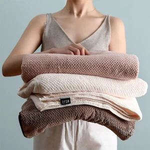 Serviette microfibre épaisse 90x170 cm - séchage rapide, douce et absorbante