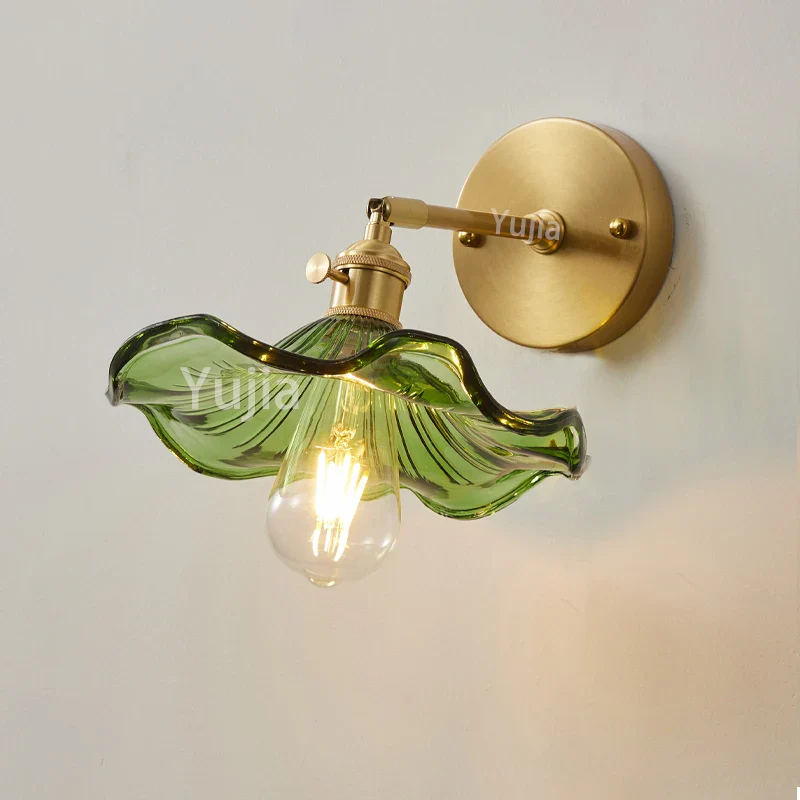 Applique murale LED rotative en laiton design nordique moderne pour couloir ou chambre – Image 4