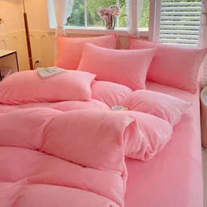 Housse de couette polaire épaisse en velours de lait 220x240 - Literie chaude et confortable