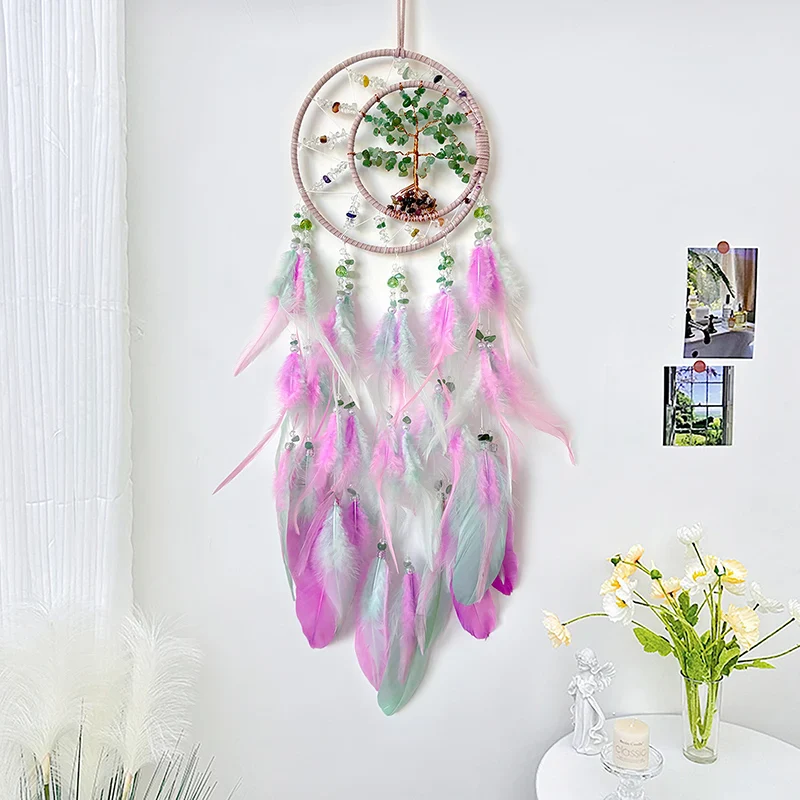 Attrape-rêves Arbre de Vie en métal décor mural bohème élégant – Image 9