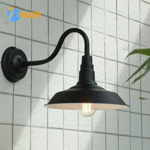 Applique murale industrielle rétro en fer, luminaire vintage extérieur et intérieur pour loft et bar