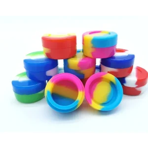 Mini boîtes de rangement rondes en silicone avec couvercle pour organisation intérieure