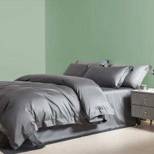 Housse de couette coton Pima Premium 210x230cm 1200TC douce pour lit confortable