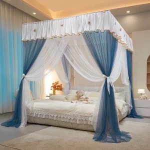 Moustiquaire Palace en polyester, armature acier robuste pour lit