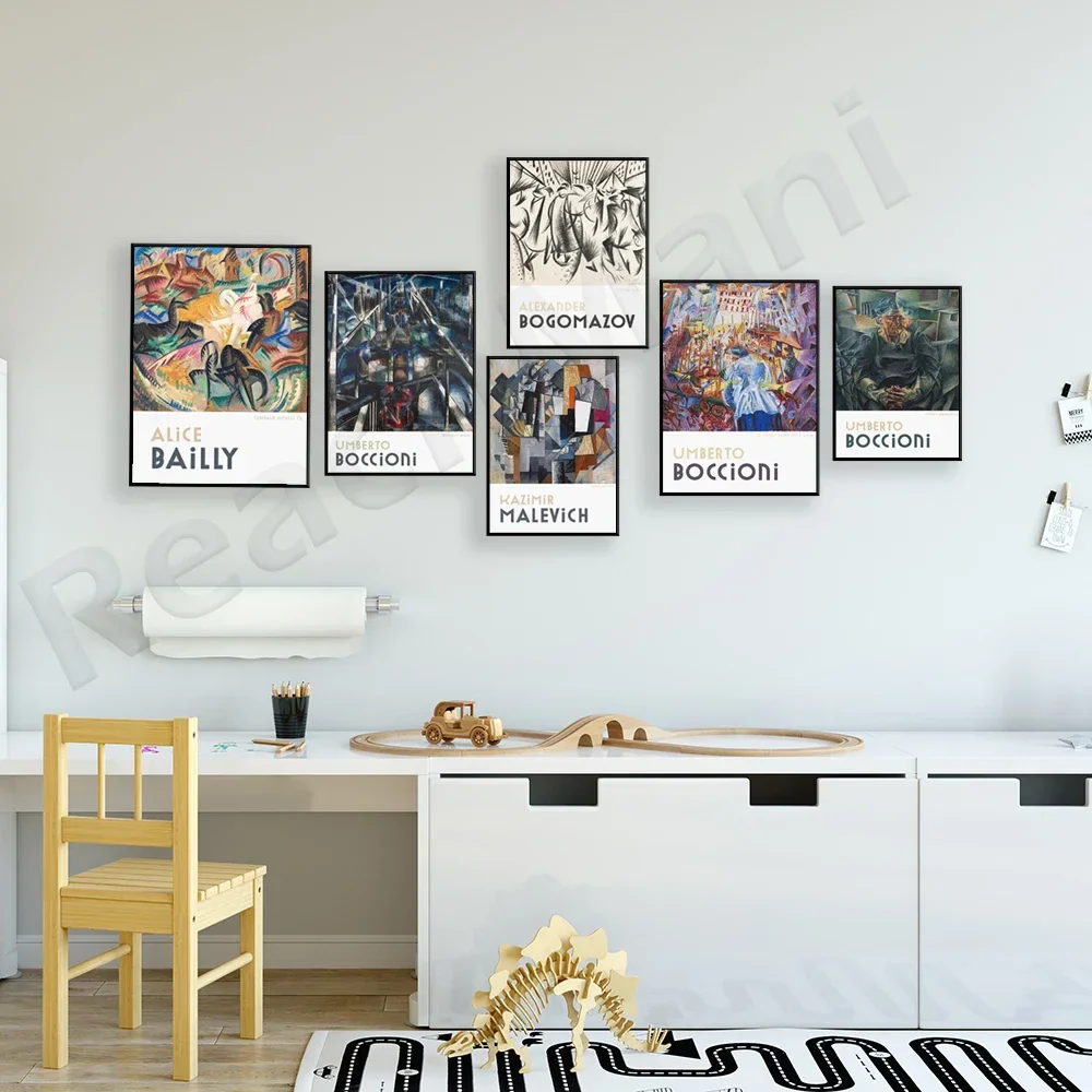 Poster toile Canvas coton premium décor mural moderne cubiste – Image 5