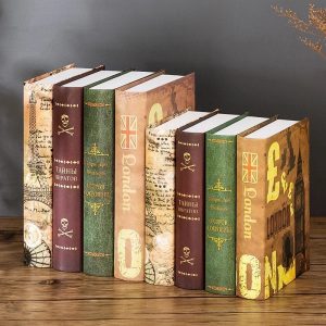 Faux livres décoration rétro de luxe - Accessoires déco pour maison, café, hôtel - Ombre Interieur
