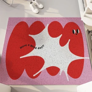 Tapis d'entrée PVC antidérapant cartoon grattoir sable lavage facile