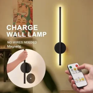 Applique murale LED rechargeable sans fil, gradation et connectée pour salon et chambre