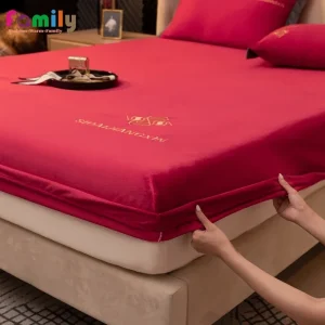 Drap-housse en flanelle velours épais pour lit Queen ou King, confort chaleureux
